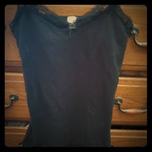 Black lace cami